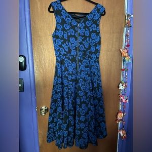 Beautiful black and blue roses. Betsey Johnson